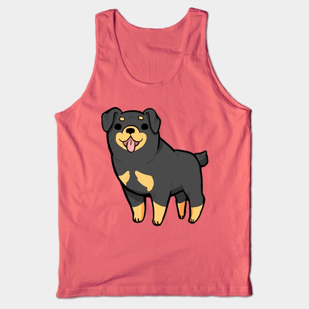 Cute Rottweiler Tank Top by Dragon_doggo